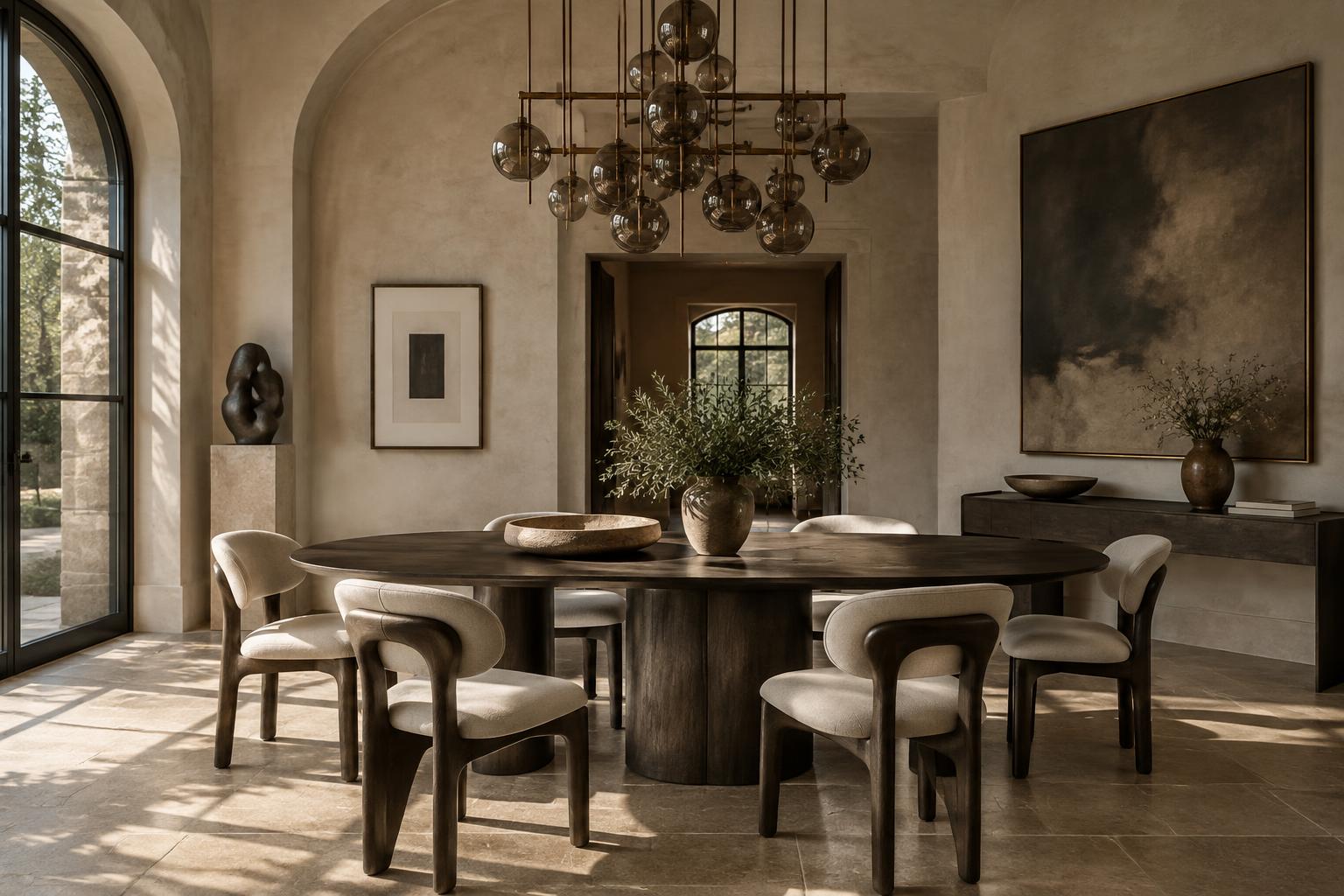 Sala de jantar contemporânea