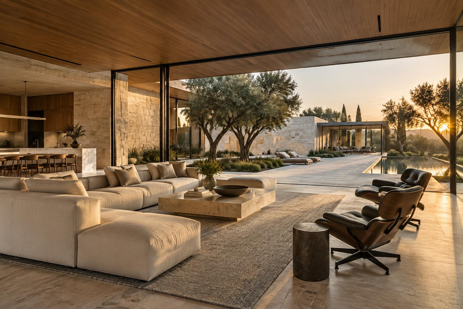 Residência contemporânea integrada à paisagem